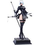 MABAIUDE 2B Figure 2B Statue - 28cm 2Byorha Figure Model Heads and Accessories Replaceable, 1/6 Scale Desktop Decoration Collectible Figurine Gifts for Fans