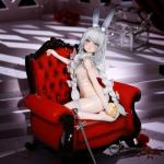 QAHEART MNF Le Malin Figures, Rn Pola Game Cartoon Figure Statues Sitting Pose Bunny Girl Anime Action Figurine 6.3IN/16CM