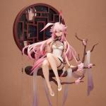 MABAIUDE Yae Figure Statue, 1:6 Scale Big Size Anime Figure Yae Sitting on The Branch of Plum Tree Scene Sculpture, Handmade Desktop Figure Collectible Gifts