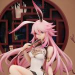MABAIUDE Yae Figure Statue, 1:6 Scale Big Size Anime Figure Yae Sitting on The Branch of Plum Tree Scene Sculpture, Handmade Desktop Figure Collectible Gifts