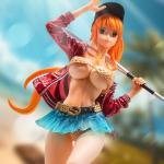 NINJAMO Nami Fashion Figurine Peripheral Baseball Jacket Action Figure Model 13.38" in