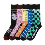 Bioworld Demon Slayer Adult Crew Socks 5-Pack