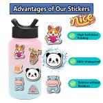 200pcs Waterproof Vinyl Stickers - Aesthetic Laptop & Water Bottle Stickers for Kids & Teens