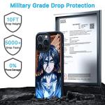 TNOLTK 3D iPh 14 Pro Max Case Anime Motion Anime Phone Case Shockproof Soft TPU Anti-Scratch Non-Slip Japanese Manga Case for iPh 14 Pro Max 6.7 Inch