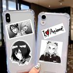 Kids Anime Stickers Mixed Pack, 100pcs Black and White Cartoon Characters Decals Movie Decorative Sticker for Kids Teens Waterproof Stickers for Water Bottle Laptop Luggage Helmet Skateboard Guitar