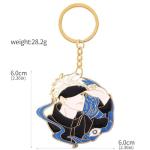 SONGCHANGJEWELRY JJK Keychain Satoru - Anime Figure Enamel Key Pendant - Men Women Keyring Jewelry (SCK00565-02)