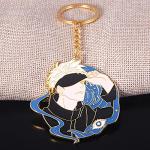 SONGCHANGJEWELRY JJK Keychain Satoru - Anime Figure Enamel Key Pendant - Men Women Keyring Jewelry (SCK00565-02)