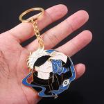 SONGCHANGJEWELRY JJK Keychain Satoru - Anime Figure Enamel Key Pendant - Men Women Keyring Jewelry (SCK00565-02)
