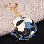 SONGCHANGJEWELRY JJK Keychain Satoru - Anime Figure Enamel Key Pendant - Men Women Keyring Jewelry (SCK00565-02)