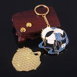 SONGCHANGJEWELRY JJK Keychain Satoru - Anime Figure Enamel Key Pendant - Men Women Keyring Jewelry (SCK00565-02)