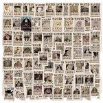 80pcs Anime Pirate Wanted Poster Stickers
