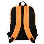 Bioworld Naruto Anime Character Print Orange and Black 5-Piece Backpack Set For Boys