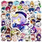 100PCS Cute Chibi Genshin Impact Stickers
