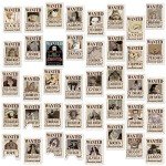80pcs Anime Pirate Wanted Poster Stickers