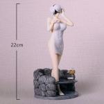 MABAIUDE 2B Figure Statue Model - 1/6 Scale 2B Action Figure Bathing Scene 2Byorha Anime Figurine, 30cm No.2 Type B Figures, PVC Handmade Collectible Desktop Decoration