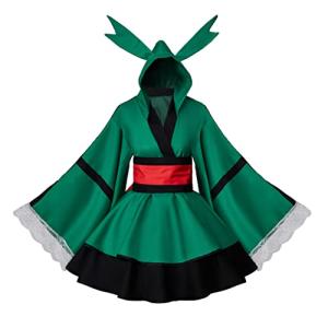 Deku Cosplay Kimono Dress for Anime Fans