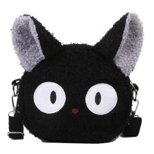 Kawaii Cat Plush Crossbody Bag for Girls