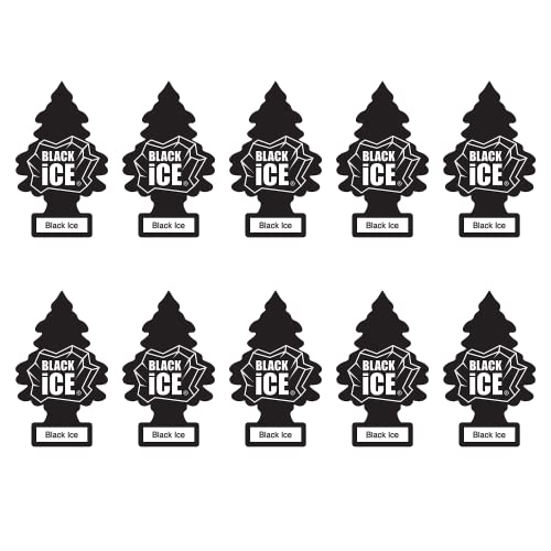 Black Ice Car Freshener - 10-Pack Little Trees