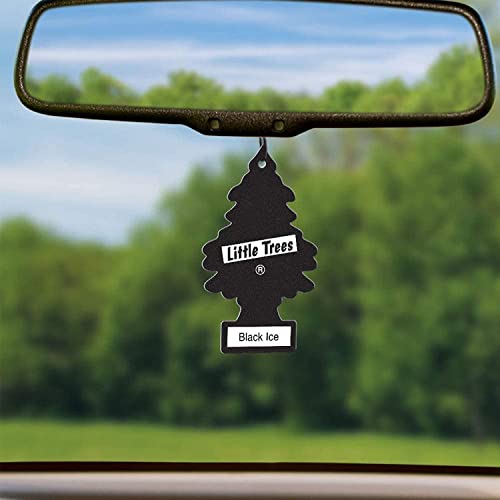 Black Ice Car Freshener - 10-Pack Little Trees