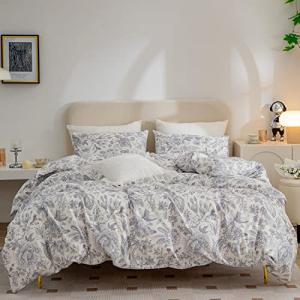 Floral Microfiber Bedding Set, Queen Size