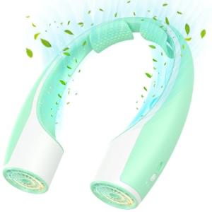 Portable Neck Fan with 4 Speed Cooling - Green
