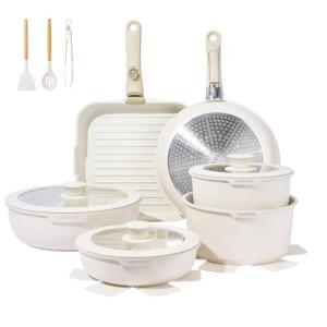 26-Piece Non-Stick Cookware Set with Detachable Handles