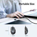 TECKNET 6-Button Wired Optical Mouse with DPI Adjustments