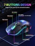 Wired RGB Gaming Mouse with Adjustable DPI