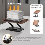 Adjustable 360° Book Stand with Elastic Clips