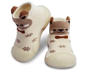 Dookeh Baby Sock Shoes - A2 Brown (9-12 Months)