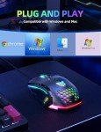 Wired RGB Gaming Mouse with Adjustable DPI