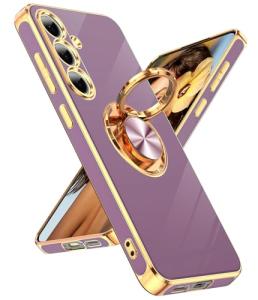 LeYi Samsung Galaxy S24 FE Case with Ring Stand