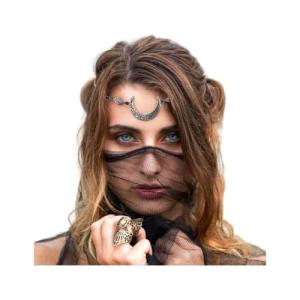 Bohemian Silver Crescent Moon Head Chain for Women