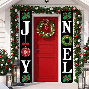Joy Noel Christmas Door Hanging Banner Sign