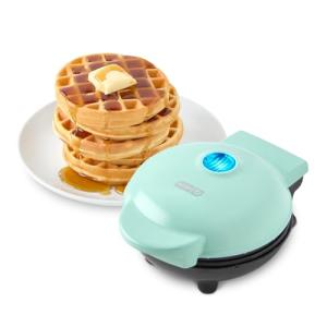 Dash Mini Waffle Maker for Quick Snacks - Aqua