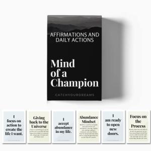 Mind of a Champion Motivational Affirmation Cards