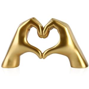 Gold Decorative Finger Statue for Home Accents