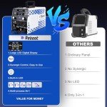 200Amp 5-in-1 MIG Welder with Dual Voltage Display