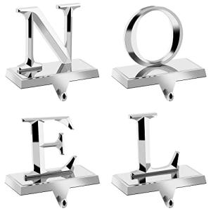 Set of 4 Metal Christmas Stocking Holders