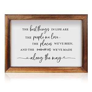 Framed Wood Sign "The Best Things In Life