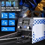 200Amp 5-in-1 MIG Welder with Dual Voltage Display