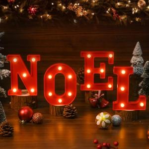 Christmas LED Letter Lights for Festive Decor