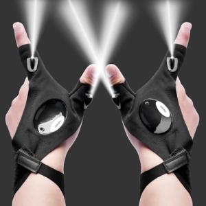 LED Flashlight Gloves - Fun Gifts for Men