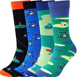 Colorful Funny Golf Socks for Men, Size 43-46