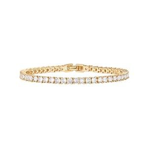 14K Gold Plated Cubic Zirconia Tennis Bracelet