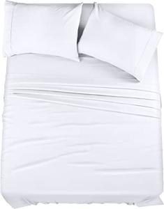 Cozy Microfiber Queen Bedding Set - White