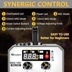 SSIMDER 140Amp Dual Voltage MIG Welder Machine