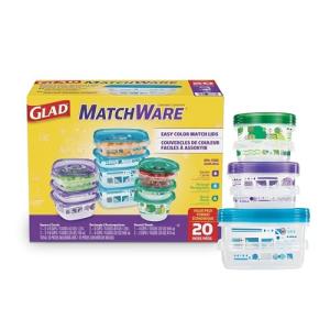 GladWare Boîte de Conservation Alimentaire - Pack de 20