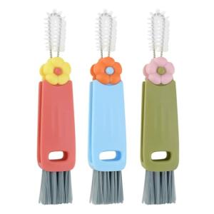3-en-1 Brosse de Nettoyage de Bouteilles 3 Pcs