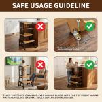 Soutien de cuisine pour enfants en bambou naturel